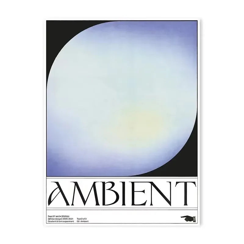 Modern Abstract Open Your Mind Blue Waves Poster Paper Print Home Bedroom Entrance Bar Cafe Art Painting Decoration - ZLH6492