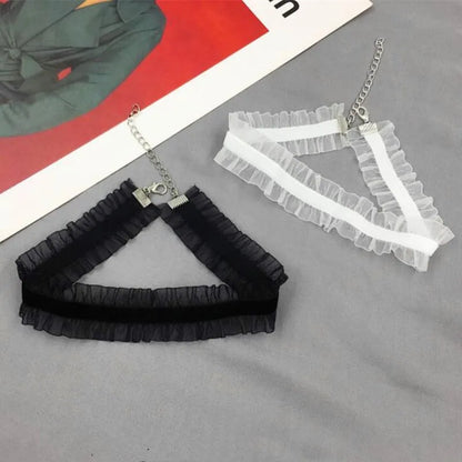 Short Lace Choker Nekclace for Women Girl Black White Color Fashion Romantic Necklace Gift for Party Neck Jewelry
