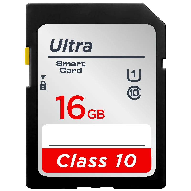SD Card 64GB 128GB 256GB V10 16GB 32GB Normal Full Size Flash SD Memory Card High Speed for Camera - 16GB
