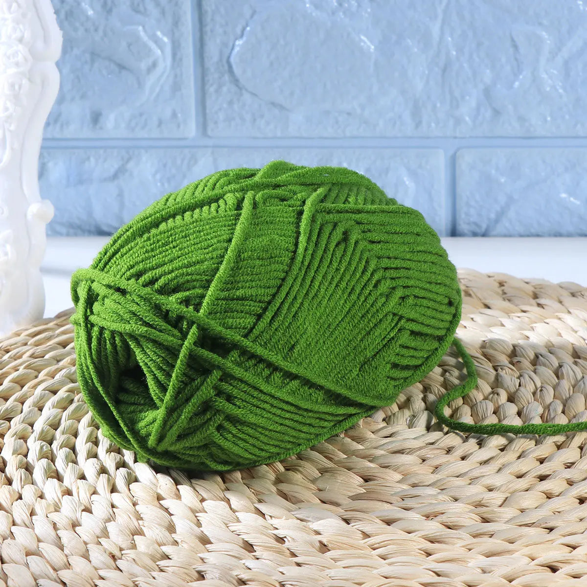 Crochet Chunky Milk Cotton Yarn, 50G Soft Warm Yarn, DIY Knitting for Sweaters, Hats, Scarves, Crochet Projects, Needle Felti