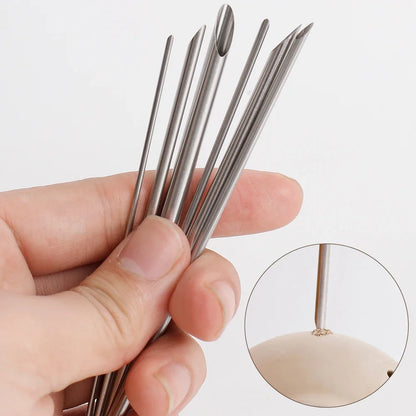 6 Pieces/set of Stainless Steel Hole Puncher Carving Sculpture Modeling Pottery Cutting and Punching Ceramic Polymer Clay Too