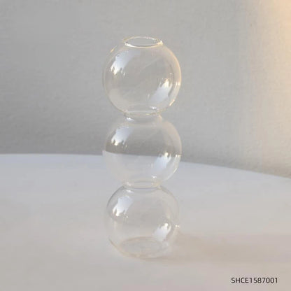 Nordic Glass Vase Home Decor Living Room Decoration Terrarium Flower Vase Plant Pots Decorative Home Accessories Decoration G