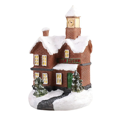 Christmas House Light Decorations For Home Ornaments Kids Xmas Gift New Year 2025 Navidad Decor Bedroom Night Light With Batt