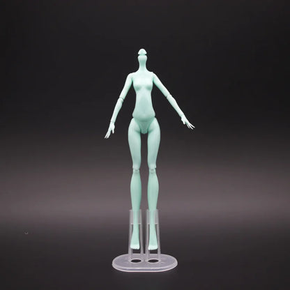 Multi-Joints Movable Doll Body Toy 23cm Doll Toy To Fit Many Heads White Green Brown Purple Monstering High Doll Body Cat hea