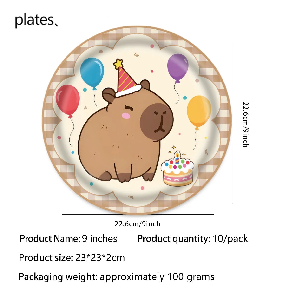 Birthday Decoration Capybara Birthday Invitation Card Cup Tablecloth Plate Napkin Poster Baby Shower Birthday Girl Party Favo