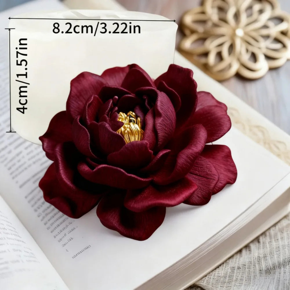 Lotus Flower Silicone Mold，For resin crafting - Suitable for candles、DIYCrafts、Valentine's Day、Mother's Day、Christmas Decorat