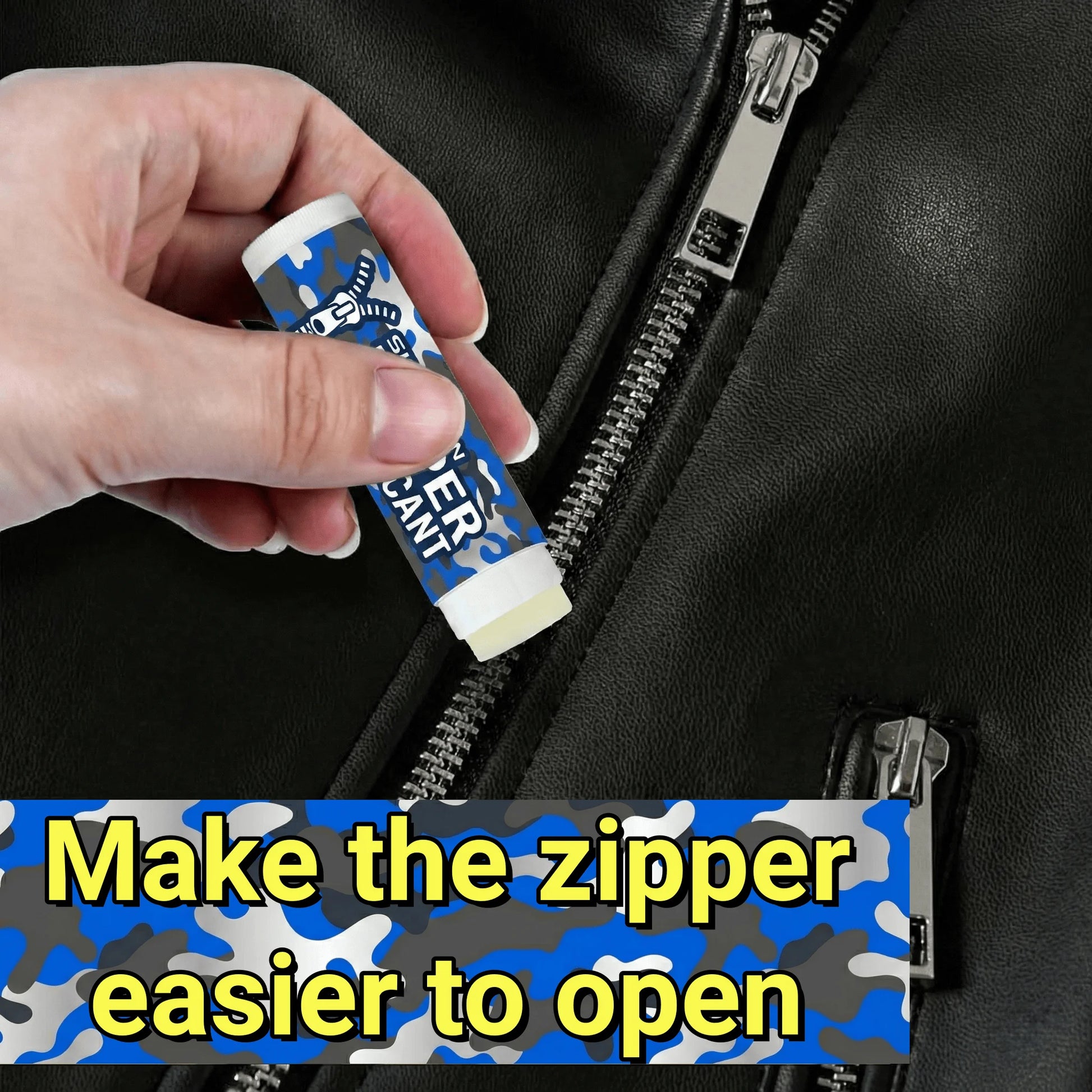 Universal Zipper Lubricant Wax Stick for Marine Boat Canvas Wetsuit Drysuit. Heavy Duty Zip Lube Tool for Snaps & Zippers 6g