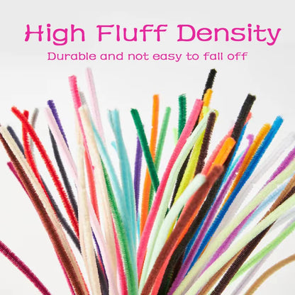 Chenille Stem Pipe Kids DIY Creative Toys Chenille Sticks Cleaners Kindergarten Educational Handmade Material Plush Strips