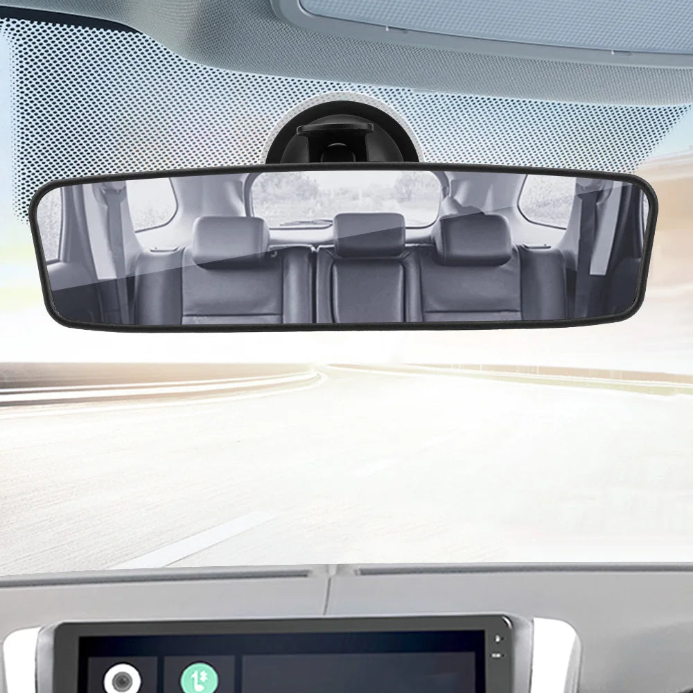 Interior Rear View Mirror 360° Rotates Car Rear Mirror Wide-angle Rearview Mirror Adjustable Suction Cup Car-styling Universa