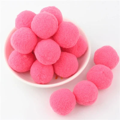 Soft Pompom Fluffy Pompones Plush Craft Pom Poms Ball Furball mini 8mm to 30mm Pompon Christmas Decoration Kids Toys crafts -