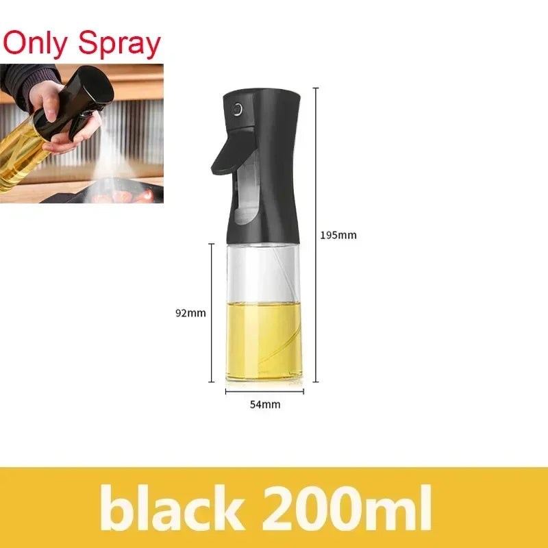 2 in 1 200/300/500ml Oil Spray for Kitchen Spray Oil Bottle Oil Washer Vinegar Soy Sauce Sprayer Containers Washer - black 20