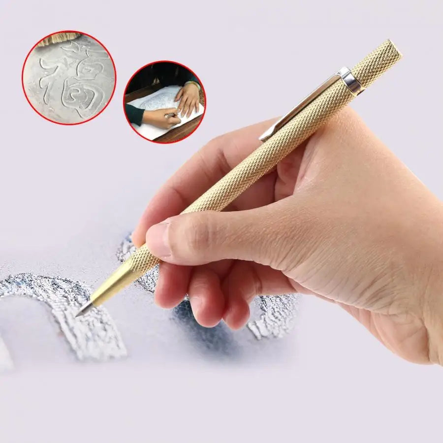 Tungsten Carbide Tip Scriber Pen Metal Marking Engraving Pen for Glass Ceramic Metal Wood Carving Scribing Hand Tools