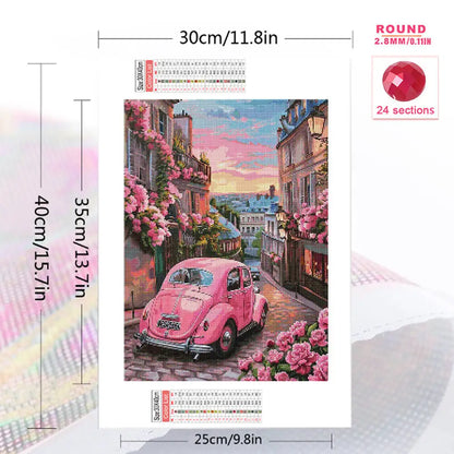 Momoart Car Diamond Painting Landscape DIY Full Square Round Diamond Mosaic Street Embroidery Flower Handicraft
