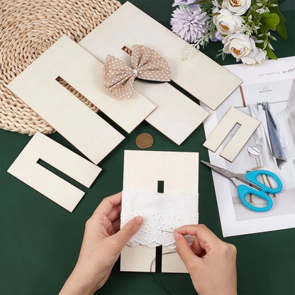 Bow Maker Templates Wood Bow Tie Boards Craft Sewing Tool for Ribbon Bow Making Hair Bows Gift Bows Crafts
