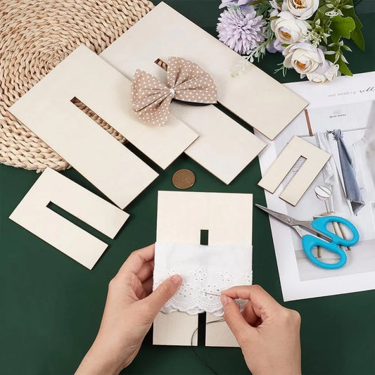 Bow Maker Templates Wood Bow Tie Boards Craft Sewing Tool for Ribbon Bow Making Hair Bows Gift Bows Crafts