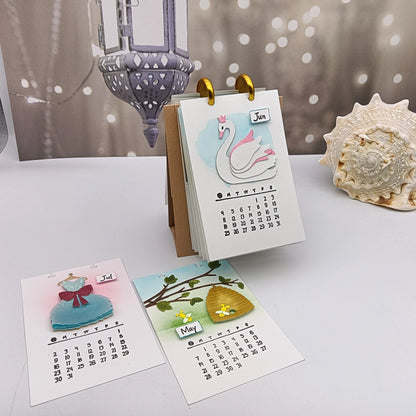 Alinacutle CLEAR STAMPS Calendar Journal Deco Scrapbooking Card Album Paper Craft Rubber Transparent Silicon Clear Stamp