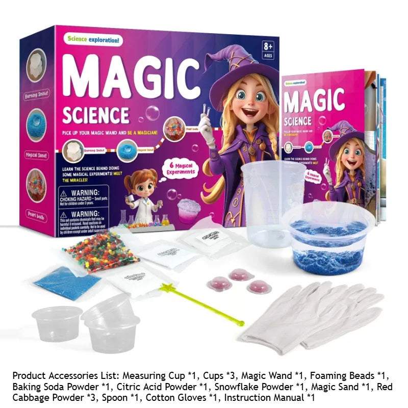 Children Magic Science Experiment Kit Handmade DIY Soap STEAM Educational Teaching Aids Primary School Student Toys Kids Gift