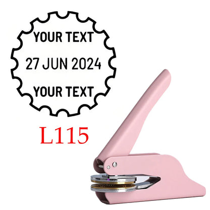 Personalized Book Embossers Stamp Custom Library Book Embosser with Name Logo Design Embossing Stamp Company Wedding Seals DI