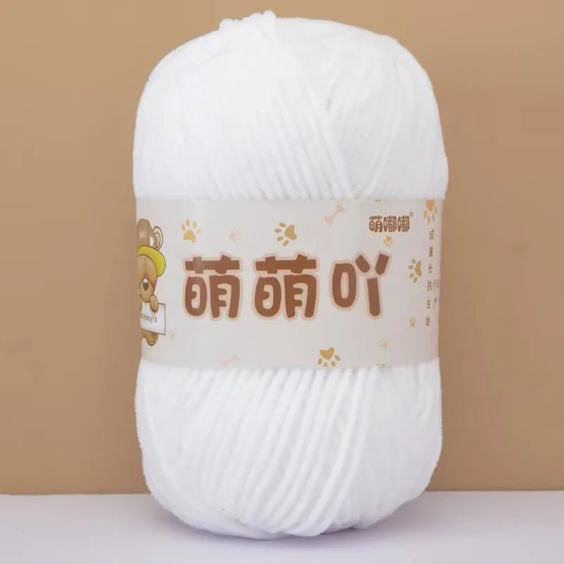Fluffy Chenille Yarn for Crocheting doll thread Soft Bulky Velvet Yarn for Knitting Crochet Crafts Amigurumi Matte Chenille Y