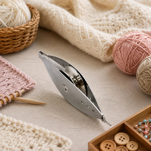 Tatting Shuttle Professional Nickel Plated Iron Weaving Tool for Knitting Enthusiasts DIY Sewing Crafts Accessories Kit