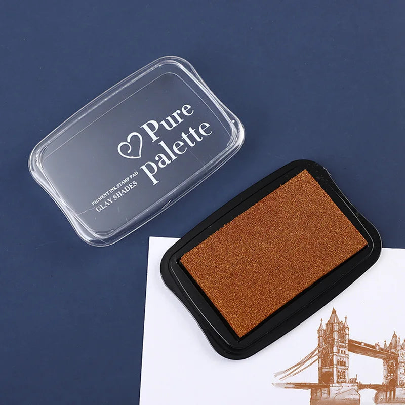 12 Colors Large Size Vintage Inkpad for Stamp DIY Crafts Scrapbooking Ink Pads Rubber Wooden Stamps Paper Inkpads Paper Decor