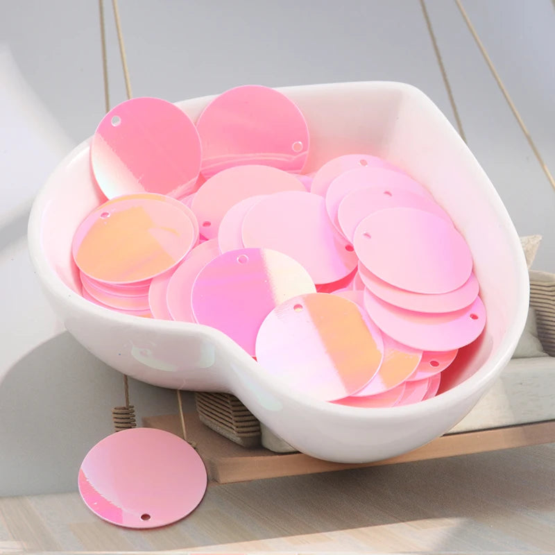 10g/Pack Round Sequin 6mm 8mm 10mm 15mm 20mm 30mm Sewing Sequins For Craft, Jewelry Accessories, Wedding Dress Craft 28 Color