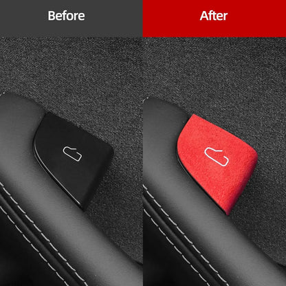 For Tesla Model Y Juniper 2025 Model 3 Highland 25-26 Car Interior Suede Door Button Trim Stickers Patch Trim Cover Accessori