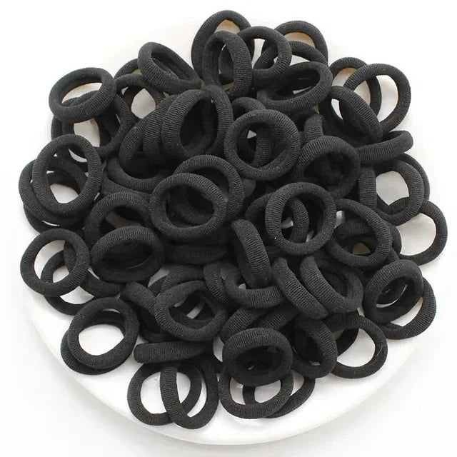 200-1000pcs Women Girls Colorful Nylon Elastic Hair Bands Ponytail Hold Small Hair Tie Rubber Bands Scrunchie Hair Accessorie