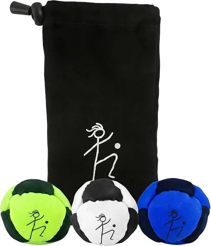 DirtBag Hacky Sacks Ball,Assorted Hacky Sack Footbag Bulk Hand-Made Sand Filled for Adults, Juggling Balls for Party &Trainin