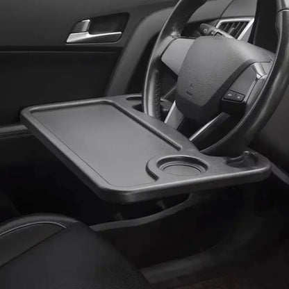 Car Tray Table Computer Desk Mount Stand Eat Work Car Steering Wheel Dining