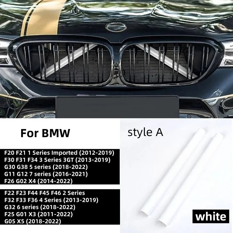 Car Front Grille Trim Strips For BMW E60 F07 F10 F20 F22 F25 F30 F32 F39 F44 F46 F48 G11 G12 G30 G32 G01 G02 G05 G20 1-7Serie