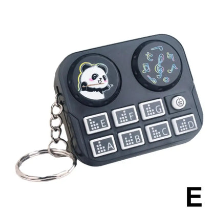 1pc Mini Music DJ Disc Player Keychain Musical Instrument Sound Button Toy Games Children's Educational Toy Bag Pendant Keych