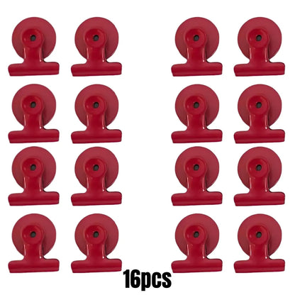 4/16pcs Magnetic Clips Heavy Duty Refrigerator Whiteboard Space-Saving Clip Set for Kitchen Office Photo Displays Holder Deco
