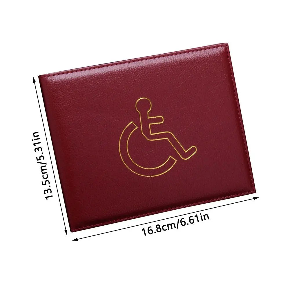 Handicapped Wallet Identity Badge Certificate Protection Cover Disabled Blue Badge Holder Document Safe Parking Permit Displa