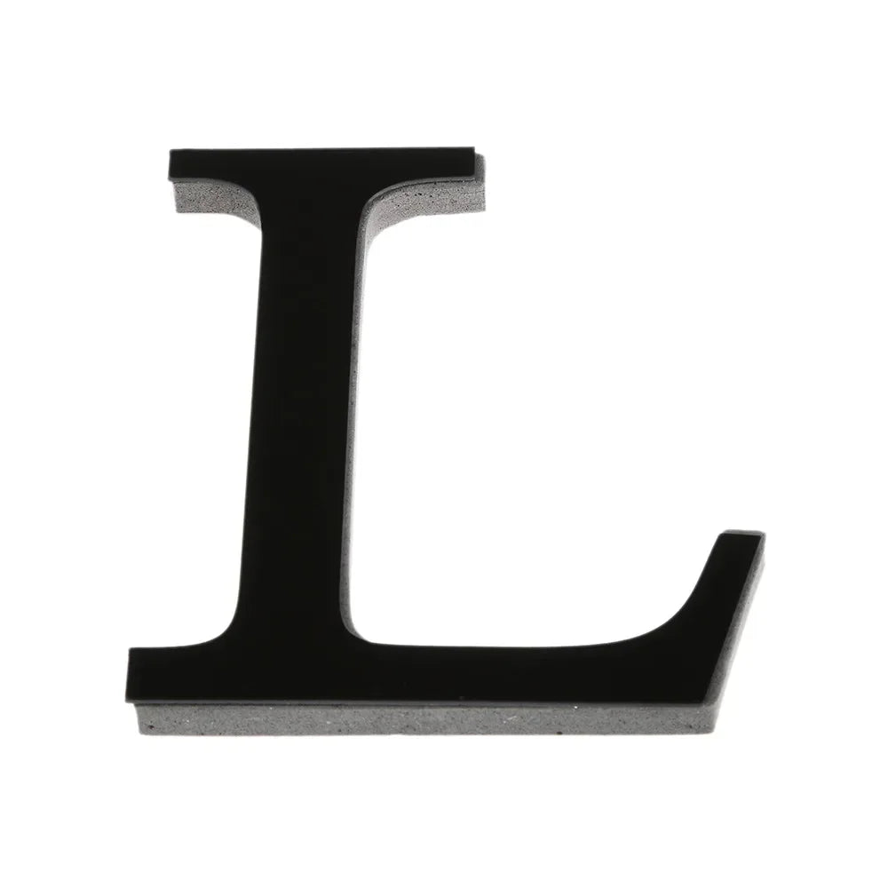 26 Letters DIY 3D Mirror Acrylic Wall Sticker Ornaments Black English Alphabet Decals Home Decor Wall Art Mural Party Decorat