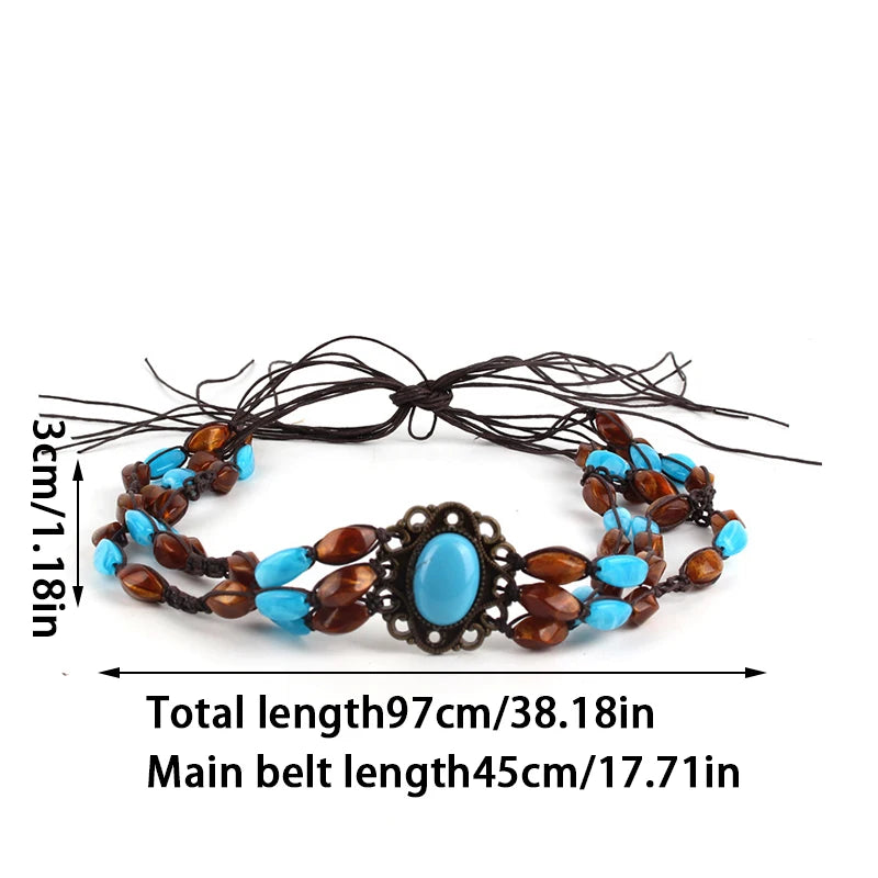 Hat Accessories Ethnic Style Hat Decorative Ribbon Rope DIY Cowboy Hat Lace-up Headband Men's Women's Hat Bands Fashion Decor