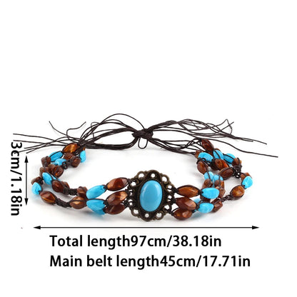 Hat Accessories Ethnic Style Hat Decorative Ribbon Rope DIY Cowboy Hat Lace-up Headband Men's Women's Hat Bands Fashion Decor