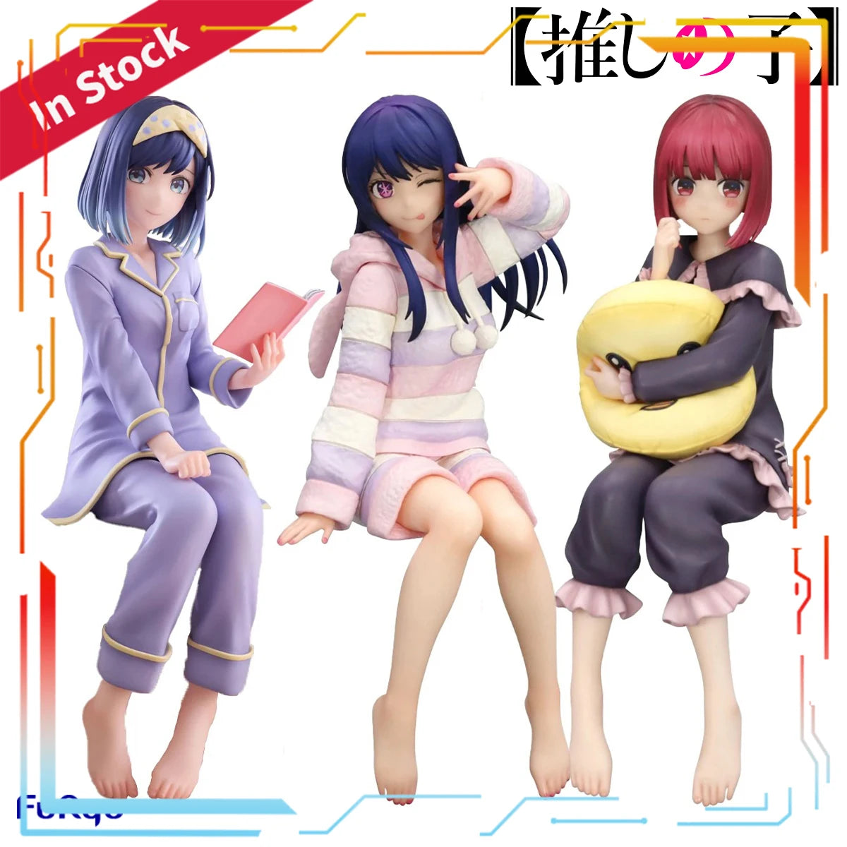 FuRyu Oshi no Ko Kurokawa Akane Hoshino Ai Arima Kana Pre-Painted Noodle Stopper Figure Collectible Toy for Fans Official