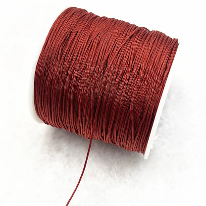 NEW 0.4/0.8/1.0/1.5mm Nylon Cord Thread Chinese Knot Macrame Cord Bracelet Braided String DIY Tassels Beading Shamballa Threa