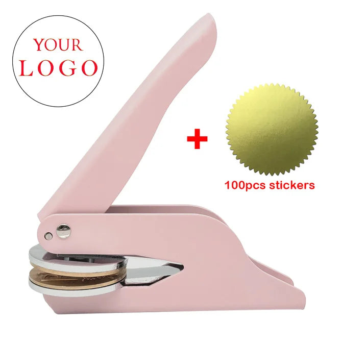 Embosser Stamp LOGO Customized Wedding Library Book Private Seals Customization Envelope Party Invitation Embossing Stamps DI