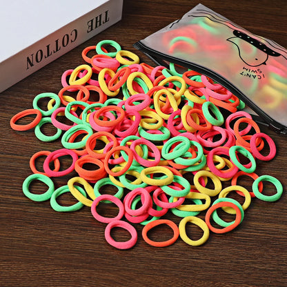 50/100Pcs Colorful Nylon Hair Bands for Children Scrunchie Hair Ties Rubber Band Kids Elastic Hair Leagues Girl Hair Accessor