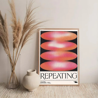 Art R-Retro Abstract Nourishing Soul Poster Premium Art Wall Decor, Simple Ornament for Living and Leisure Areas