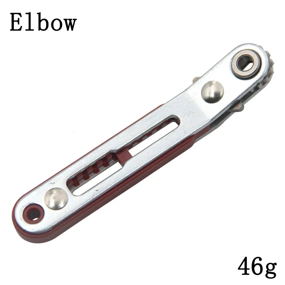 Multifunctional Bidirectional Forward and Reverse Ratchet Screwdriver Elbow Flat Head Wrench Cross Screwdriver Slotted Tool -