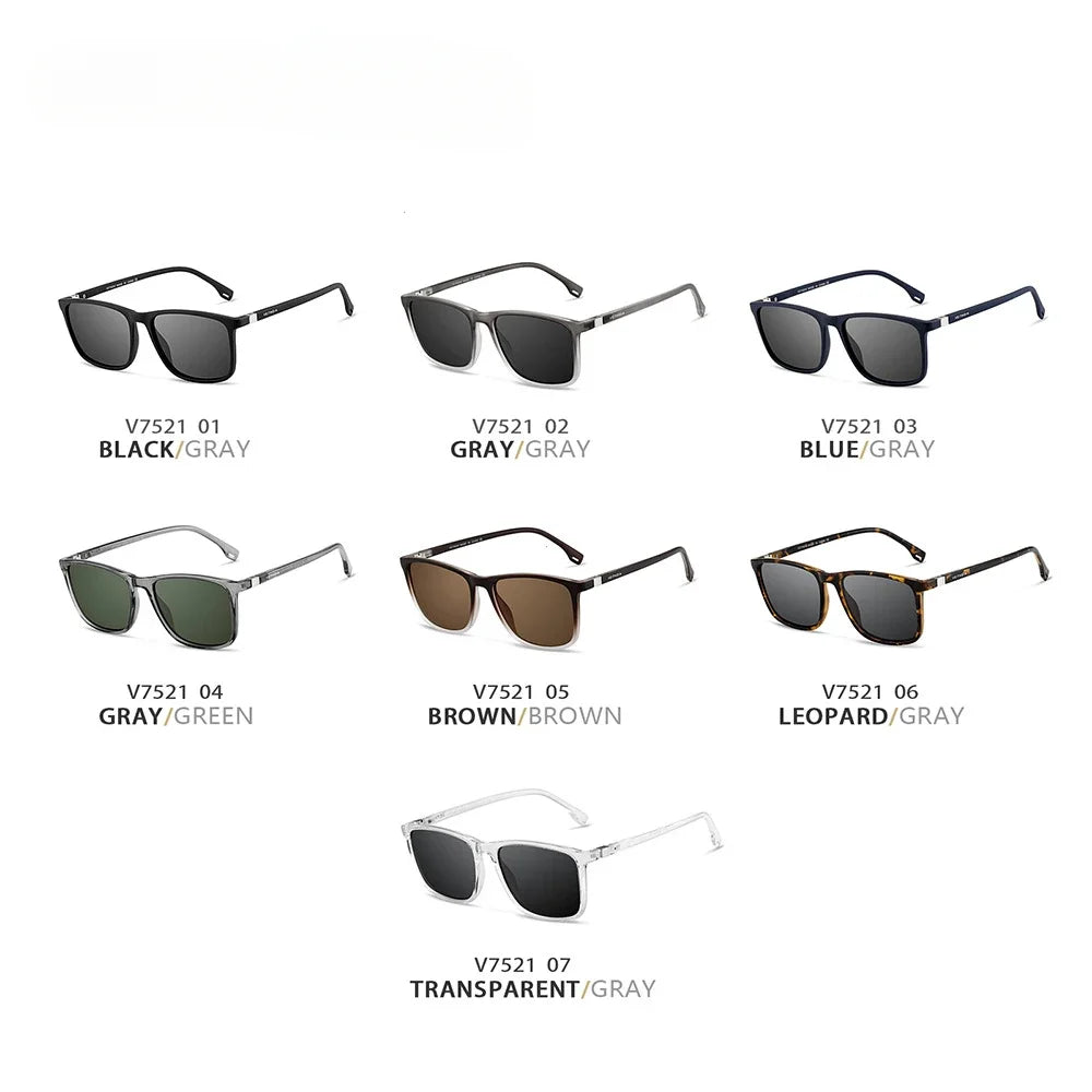 2025 Brand New Sunglasses Unisex Retro TR90 Sunglasses Polarized UV400 Lens Vintage Eyewear Sun Glasses For Men Women Luxury