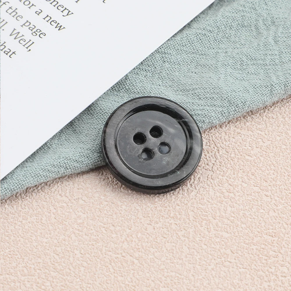 20pc 20mm imitation shell resin wide button - ZWT2416664-5