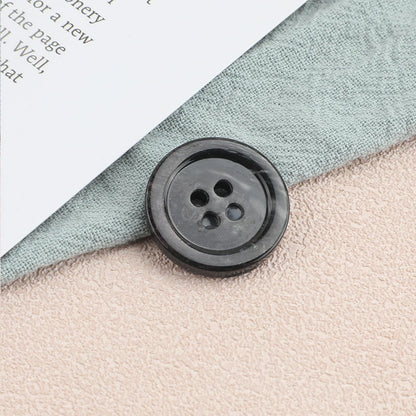 20pc 20mm imitation shell resin wide button - ZWT2416664-5