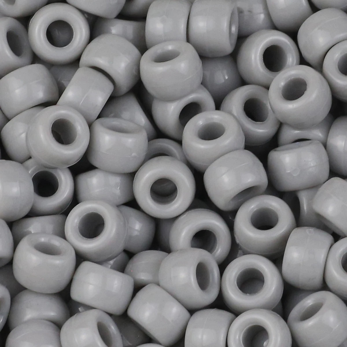 100/200/400pcs 6x9mm Solid Color Large Hole Pony Beads DIY Jewelry Making For Friendship Bracelets & Hair Braids Craft Suppli