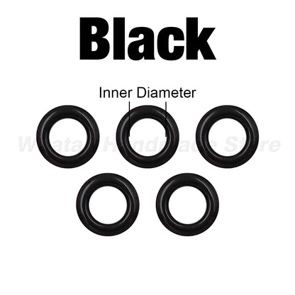 100 Sets 4mm Metal Eyelets Grommet Ring With Washer Multicolor For Scrapbooking Shoes Belt Cap Bag Tags Clothes DIY Leathercr