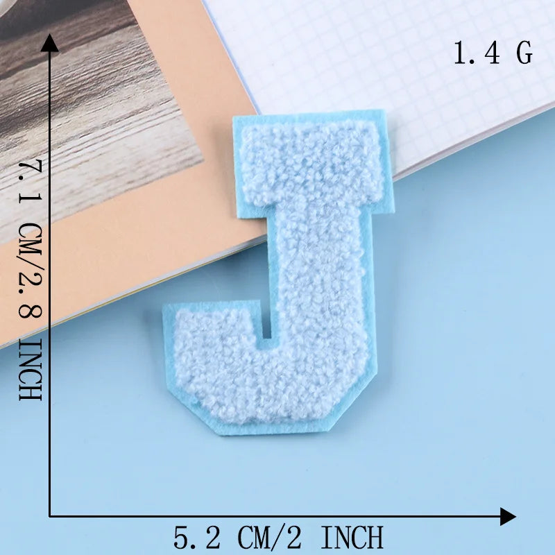 Color Alphabet, Letter, Name, Patches for Clothing Hat, Cloth Sticker, Embroid, Garment Accessories, DIY Logo, Iron-on, Sewin