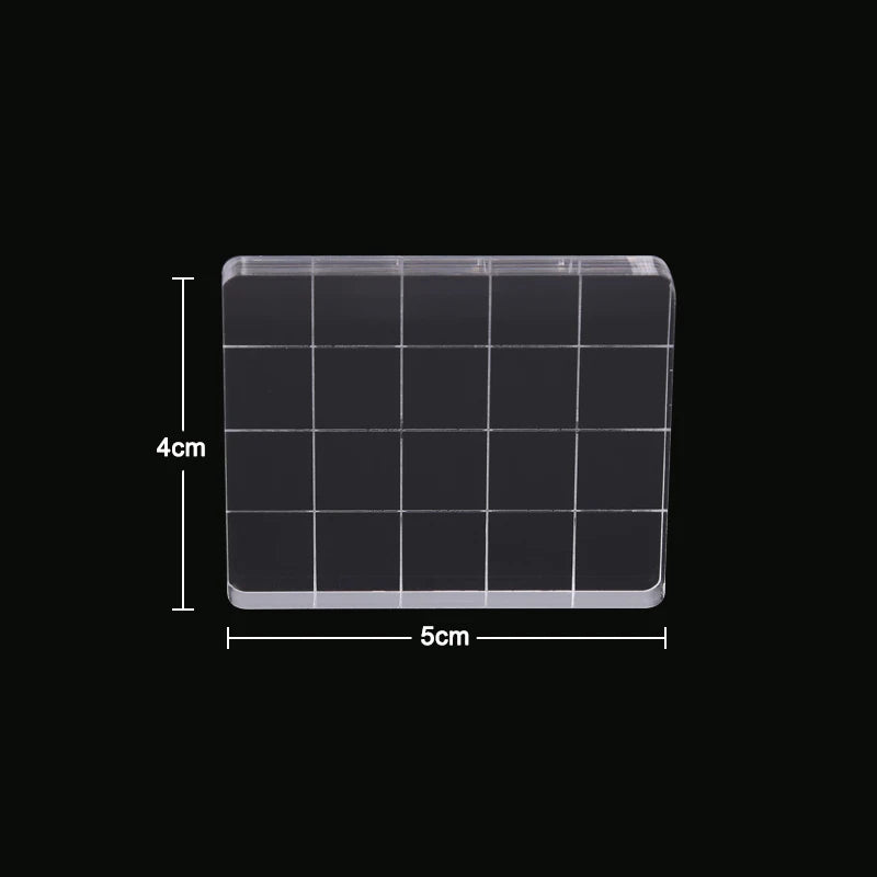 Acrylic Silicone Clear Stamps Block For Scrapbooking DIY Album Cards Decoration Embossing Handle Starter Shape Stamp - 3